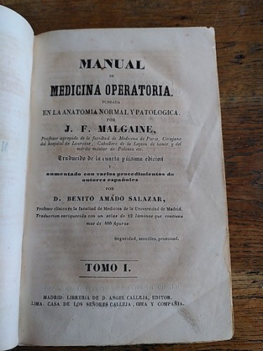 Manual De Medicina Operatoria Fundada En La Anatom A Normal Y