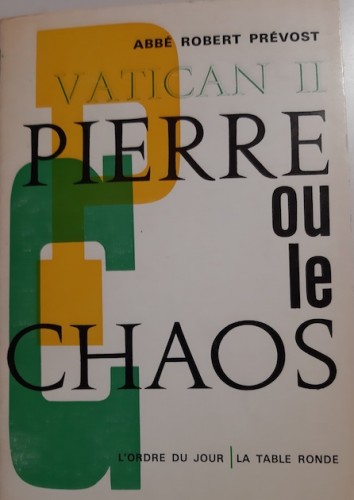 Portada del libro de VATICAN II. PIERRE OU LE CHAOS