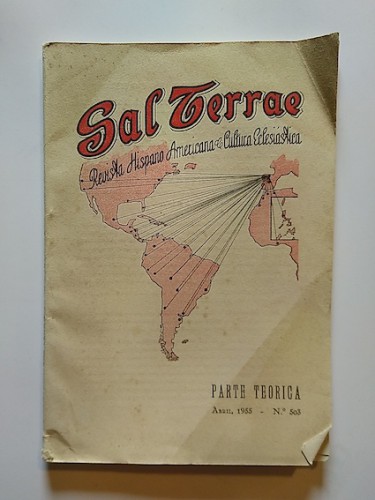 Portada del libro de SAL TERRAE. Revista Hispanoamericana de Cultura Eclesiástica. Parte teórica nº 503. 1955