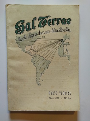 Portada del libro de SAL TERRAE. Revista Hispanoamericana de Cultura Eclesiástica. Parte teórica nº 504. 1955