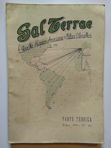 Portada del libro de SAL TERRAE. Revista Hispanoamericana de Cultura Eclesiástica. Parte teórica nº 500. 1955