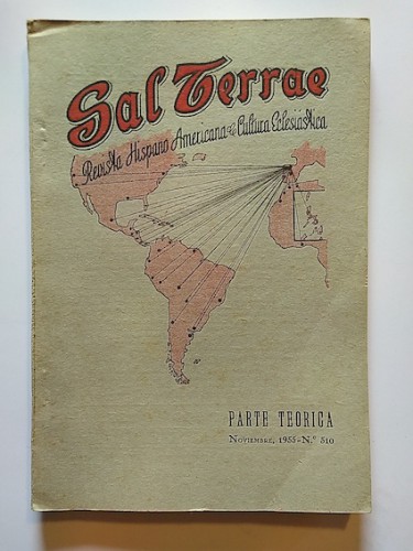 Portada del libro de SAL TERRAE. Revista Hispanoamericana de Cultura Eclesiástica. Parte teórica nº 510. 1955