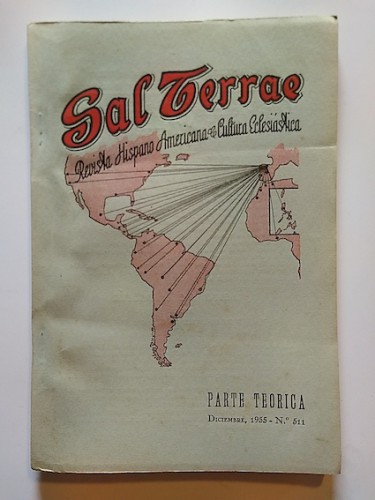 Portada del libro de SAL TERRAE. Revista Hispanoamericana de Cultura Eclesiástica. Parte teórica nº 511. 1955