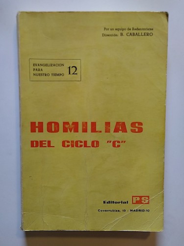 Portada del libro de HOMILÍAS DEL CICLO 