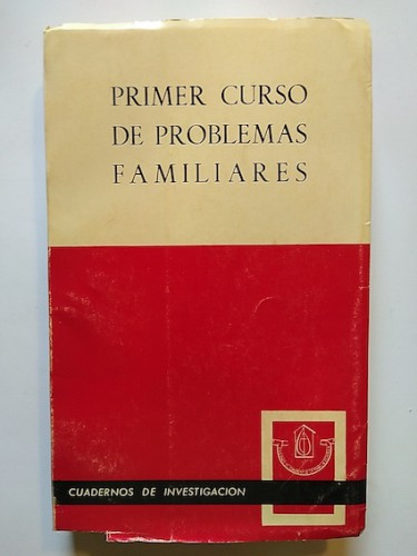 Portada del libro de PRIMER CURSO DE PROBLEMAS FAMILIARES