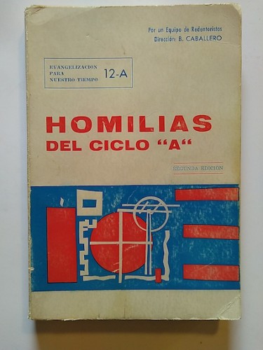 Portada del libro de HOMILÍAS DEL CICLO 