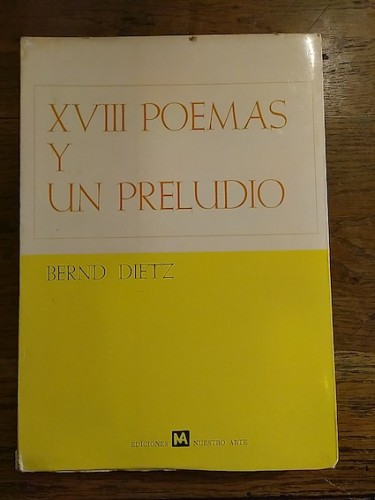 Portada del libro de XVIII POEMAS Y UN PRELUDIO