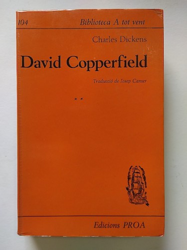 Portada del libro de DAVID COPPERFIELD. VOLUM II