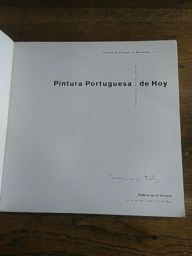 Portada del libro PINTURA PORTUGUESA DE HOY. ABSTRACTOS Y NEOFIGURATIVOS