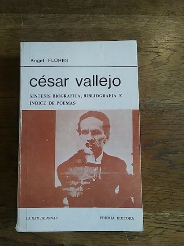 Portada del libro de César Vallejo. Síntesis biográfica, bibliografía e índice de poemas