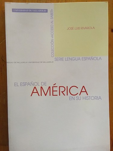 Portada del libro de El español de América en su historia