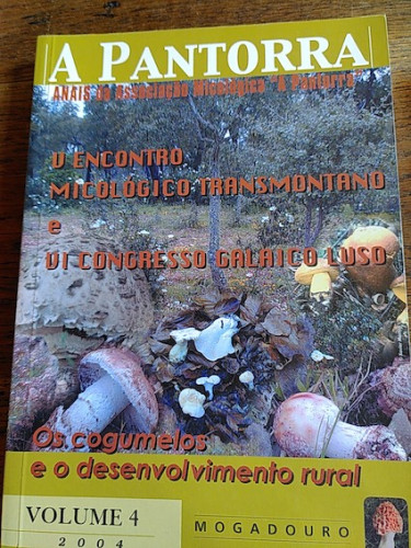Portada del libro de A PANTORRA. V ENCONTRO MICOLÓGICO TRANSMONTANO E VI CONGRESSO GALAICO LUSO. Os cogumelos e o desenvolvimento...