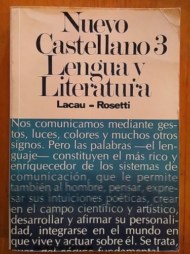 Portada del libro NUEVO CASTELLANO 3. LENGUA Y LITERATURA. LENGUAJE Y COMUNICACIÓN