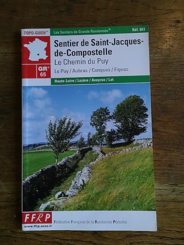 Portada del libro de GR 65. SENTIER DE SAINT-JACQUES-DE COMPOSTELLE. Le Chemin du Puy. Le Puy / Aubrac / Conques / Figeac