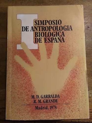 Portada del libro de I SIMPOSIO DE ANTROPOLOGÍA BIOLÓGICA DE ESPAÑA