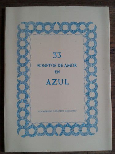 Portada del libro de 33 SONETOS DE AMOR EN AZUL