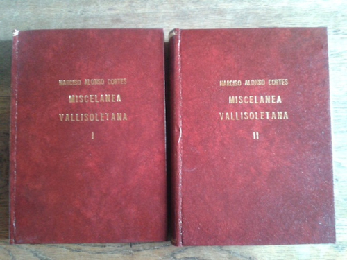 Portada del libro de MISCELÁNEA VALLISOLETANA (2 tomos)