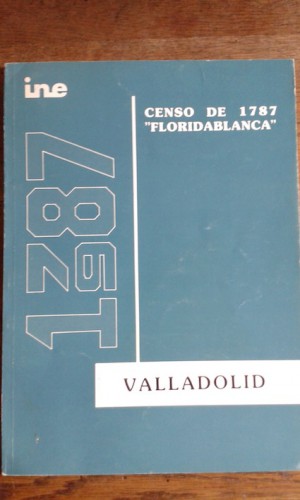 Portada del libro de CENSO DE 1787 