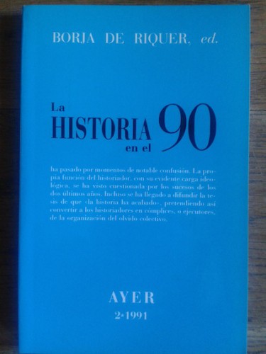 Portada del libro de LA HISTORIA EN EL 90