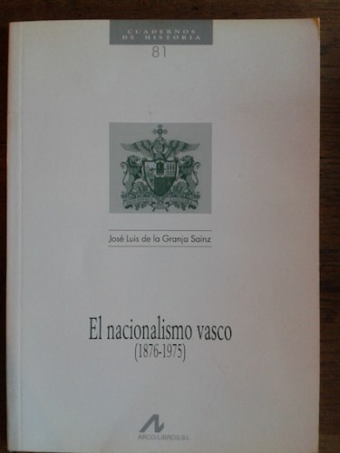 Portada del libro de EL NACIONALISMO VASCO (1876-1975)