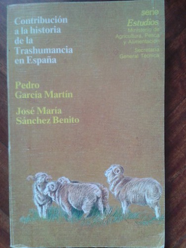 Portada del libro de CONTRIBUCIÓN A LA HISTORIA DE LA TRASHUMANCIA EN ESPAÑA