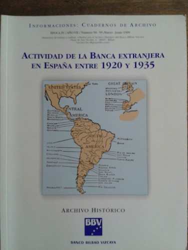 Portada del libro de ACTIVIDAD DE LA BANCA EXTRANJERA EN ESPAÑA ENTRE 1920 Y 1935