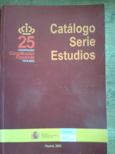 Portada del libro de CATÁLOGO DE LA SERIE ESTUDIOS