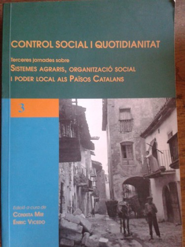 Portada del libro de CONTROL SOCIAL I QUOTIDIANITAT. 