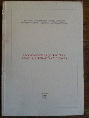 Portada del libro de LECCIONES DE ARQUITECTURA, LENGUA, LITERATURA Y CIENCIA