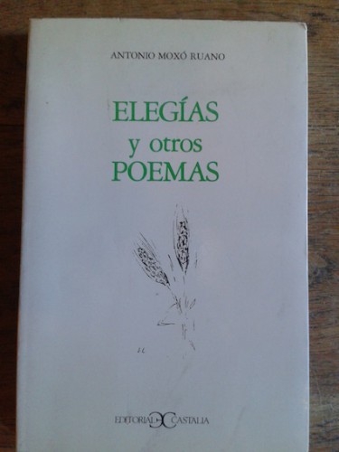 Portada del libro de ELEGÍAS Y OTROS POEMAS