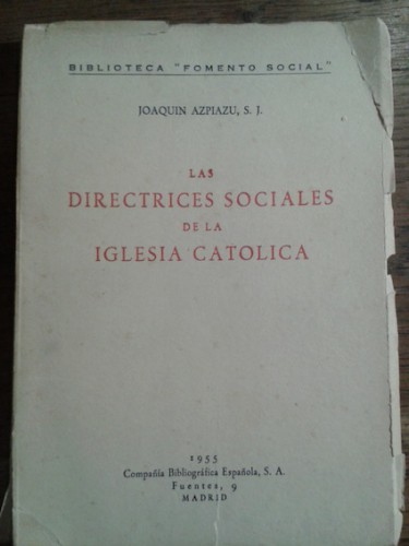 Portada del libro de LAS DIRECTRICES SOCIALES DE LA IGLESIA CATÓLICA