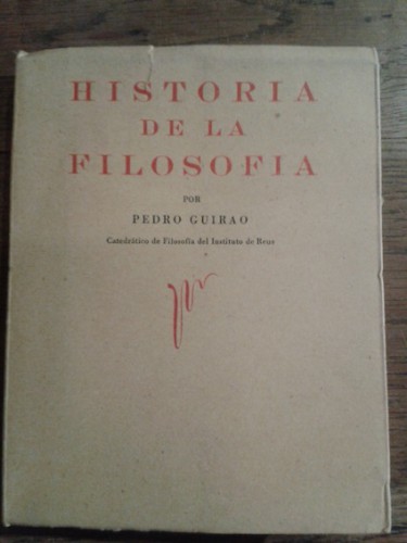 Portada del libro de HISTORIA DE LA FILOSOFÍA