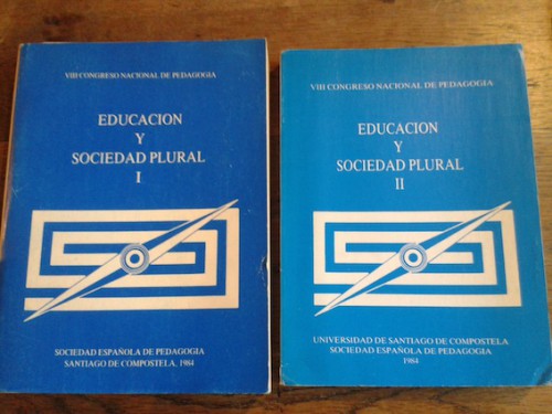 Portada del libro de EDUCACIÓN Y SOCIEDAD PLURAL (2 TOMOS). VIII Congreso nacional de pedagogía