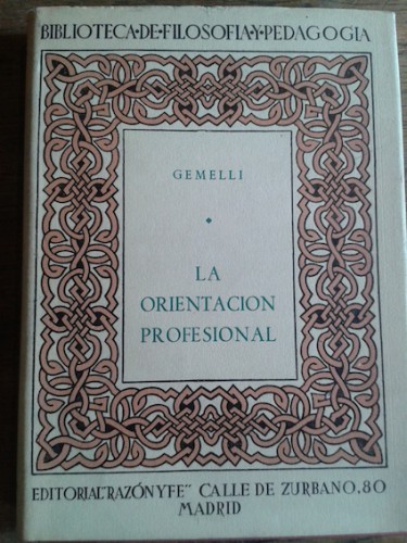 Portada del libro de LA ORIENTACIÓN PROFESIONAL