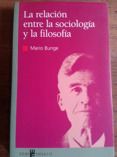 Portada del libro de LA RELACIÓN ENTRE SOCIOLOGÍA Y FILOSOFÍA