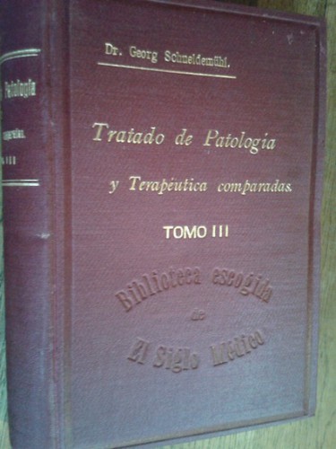 Portada del libro de TRATADO DE PATOLOGÍA Y TERAPÉUTICA COMPARADAS DEL HOMBRE Y DE LOS ANIMALES DOMÉSTICOS PARA MÉDICOS,...