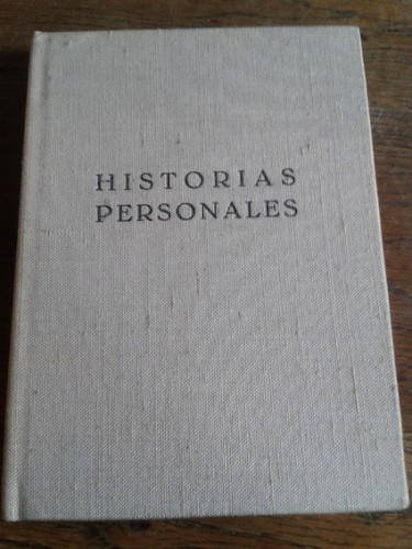 Portada del libro de HISTORIAS PERSONALES (dedicado)