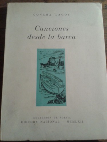 Portada del libro de CANCIONES DESDE LA BARCA (dedicado)