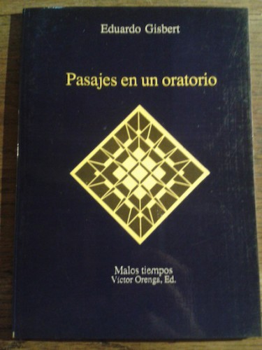 Portada del libro de PASAJES EN UN ORATORIO (dedicado)