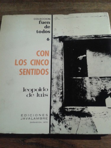 Portada del libro de CON LOS CINCO SENTIDOS (dedicado)