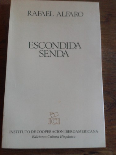 Portada del libro de ESCONDIDA SENDA (dedicado)