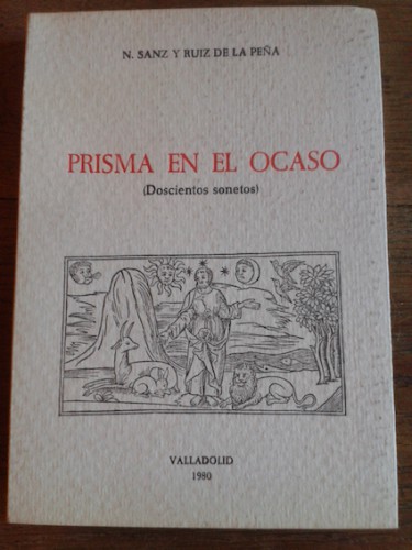 Portada del libro PRISMA EN EL OCASO. Doscientos sonetos (dedicado)
