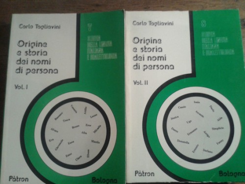 Portada del libro de ORIGINE E STORIA DEI NOMI DI PERSONA (2 VOL.) 