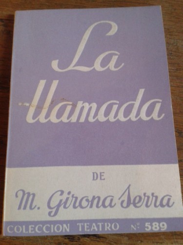 Portada del libro de LA LLAMADA (dedicado)