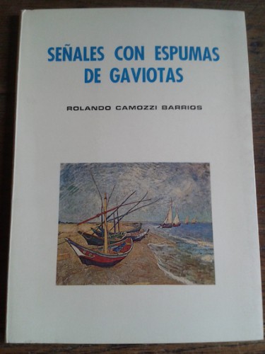 Portada del libro de SEÑALES CON ESPUMAS DE GAVIOTAS (dedicado)