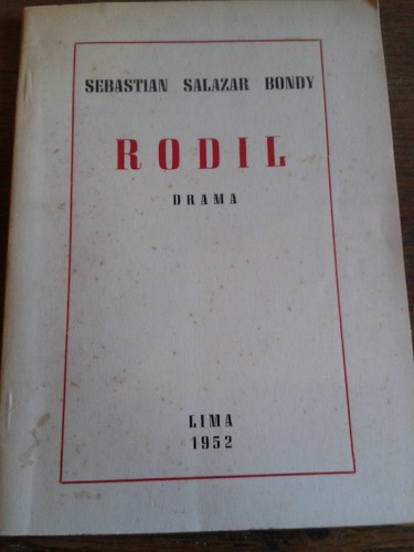 Portada del libro de RODIL. Drama en tres actos. Premio Nacional de Teatro de 1952. (dedicado)