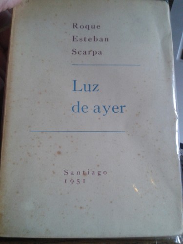 Portada del libro de LUZ DE AYER (poesía: 1940-45) (dedicado)