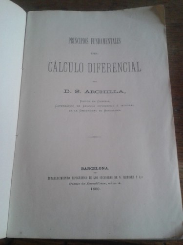 Portada del libro de PRINCIPIOS FUNDAMENTALES DEL CÁLCULO DIFERENCIAL 
