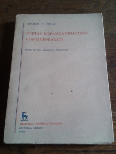 Portada del libro de POETAS HISPANOAMERICANOS CONTEMPORANEOS. Punto de vista, perspectiva, Experiencia.
