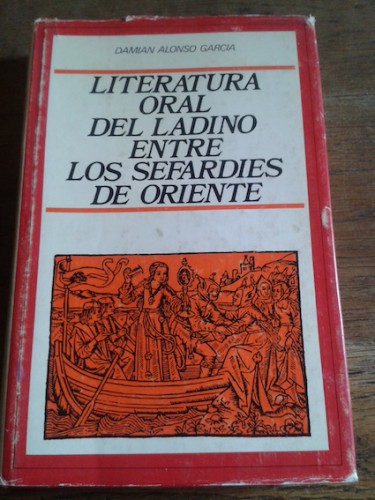 Portada del libro de LITERATURA ORAL DEL LADINO ENTRE LOS SEFARDÍES DE ORIENTE